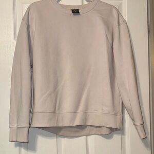 Athletic Works Women's Light Beige Crew Neck Sweater